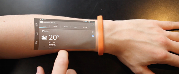 Cicret Wristband: Android on Your Skin