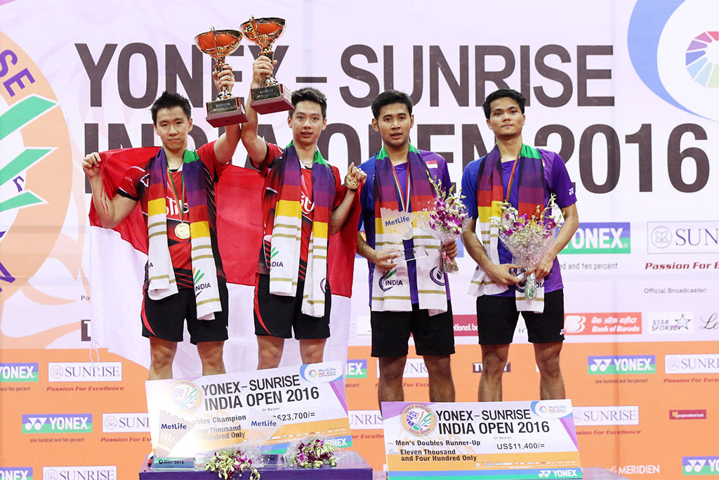 Indonesia Raih Gelar Juara Ganda Putra di India Open Series 2016